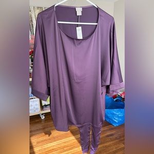 Chico’s size 3 tunic; dark lavender